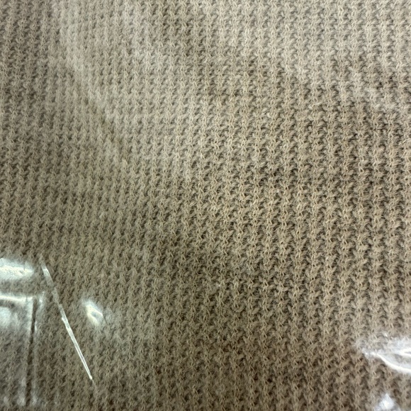 Mens Banana Republic Long Sleeve Waffle Pullover Large Brown NWT - Picture 2 of 6